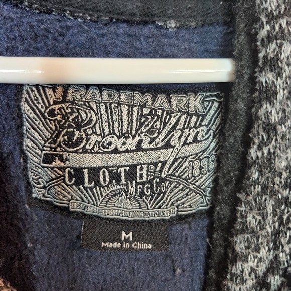 Brooklyn Cloth Men’s Blue And Grey Men’s Pullover Hoodie Size Medium - Picture 3 of 5